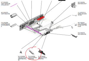 Sprężyna RICOH MP2001 MP2501 D1582569 