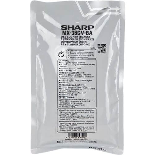 Developer Sharp MX311 ­MX2610 MX1810 MX2010 MX2310 MX2314 MX2610 MX310 MX3111 MX2614 MX3610 MX2640 MX3114 MX3140 MX3640 DX2500 MX36GVBA Black.jpg