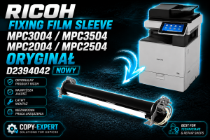 Fixing Film Sleeve RICOH MPC3004 MPC3504 MPC2004 MPC2504 oryginał D2394042 NOWY