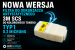 Filtr 3M TYP1 do odkurzacz antystatyczny KOLOR SCS nowy typ 0.3 mikrona
