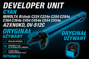 Developer Unit Cyan MINOLTA Bizhub C224 C224e C284 C284e C364 C364e C454 C454e C554 C554e A2XN0KD DV512C