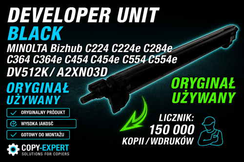 Developer Unit Black MINOLTA DV512K A2XN03D